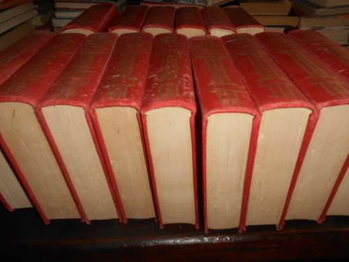 VERSAMELDE WERKE CJ LANGENHOVEN 1956 - 15 van 16 boeke in stel, - (boek V ontbreek)