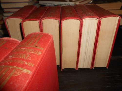 VERSAMELDE WERKE CJ LANGENHOVEN 1956 - 15 van 16 boeke in stel, - (boek V ontbreek)