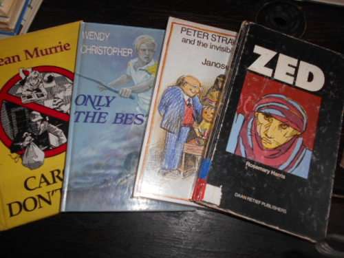 4 BOOKS -  Only the best,  Carol dont tell,  Janosch and the invisible Indian  and Zed