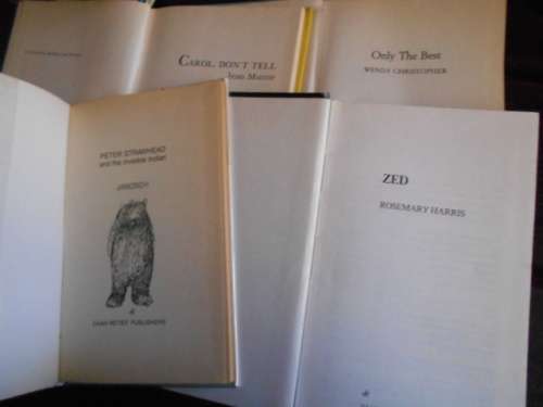 4 BOOKS -  Only the best,  Carol dont tell,  Janosch and the invisible Indian  and Zed