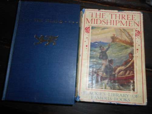 TWO  BOOKS -  THE THREE MIDSHIPMEN  and THE ISLAND a long poem -  by Francis Brett young
