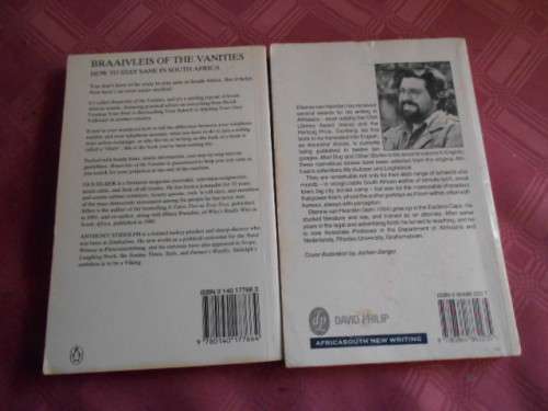 2 SOFTBACKS  -  SILBER BRAAIVLEIS OF THE VANITIES and MAD DOG - E VAN HEERDEN 1992