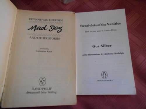 2 SOFTBACKS  -  SILBER BRAAIVLEIS OF THE VANITIES and MAD DOG - E VAN HEERDEN 1992
