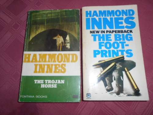 2 SOFTBACK BOOKS  OF HAMMOND INNES  - TROJAN HORSE AND THE BIG FOOTPRINTS