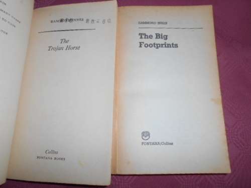 2 SOFTBACK BOOKS  OF HAMMOND INNES  - TROJAN HORSE AND THE BIG FOOTPRINTS