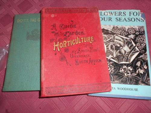 3 BOOKS - FLOWERS  FOUR SEASONS, GARDEN PATH and GUIDE HORTICULTURE 1898 UITENHAGE