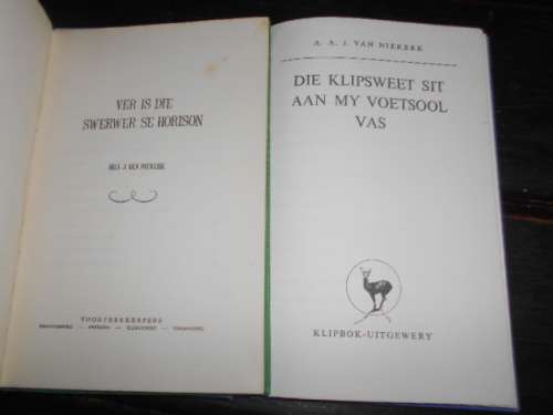 3 boeke - BILL VAN NIEKERK -  SWERWER HORISON, KLIPSWEET + HERNEUTER-  AAJ V NIEKERK