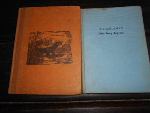 2 ou boeke   -  Drie jong jagters PJ Schoeman 1957   en    Buks GC en SB Hobson 1951