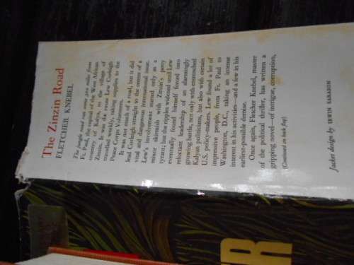 FLETCHER KNEBEL - THE ZINZIN ROAD - A NOVEL hardback and dustcover 1967