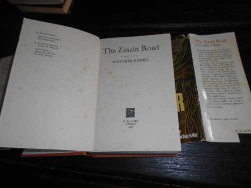 FLETCHER KNEBEL - THE ZINZIN ROAD - A NOVEL hardback and dustcover 1967