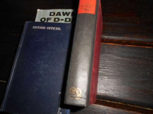 3 old WAR BOOKS TAFFRAIL - SECOND OFFICER , BENITO MUSSOLINI  and DAWN OF D-DAY