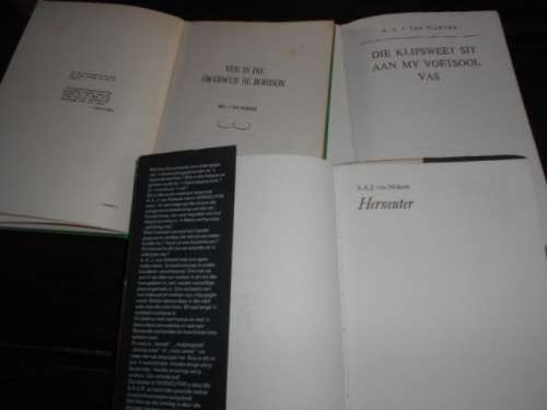 3 boeke - BILL VAN NIEKERK -  SWERWER HORISON, KLIPSWEET + HERNEUTER-  AAJ V NIEKERK