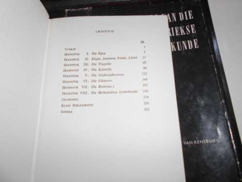 IPJ VAN RENSBURG - `OORSIG VAN DIE OUD-GRIEKSE LETTERKUNDE - 1969 UNIVERSITEITSUITG