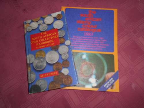 2 BOOKS - SA  1983 SA STAMP COLOUR CATALOGUE & SA COIN COLLECTORS HANDBOOK 2ND ED ALLEN J
