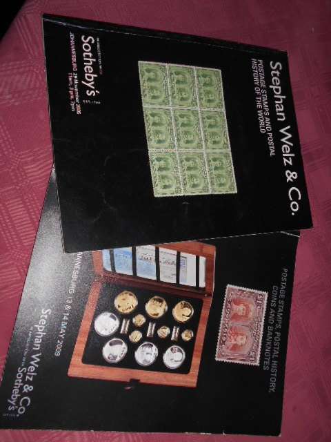 STEPHAN WELZ 2 illustrated STAMP/COINS/HISTORY  BANKNOTES CATALOGUES -  MAY 2009 and NOV 2005
