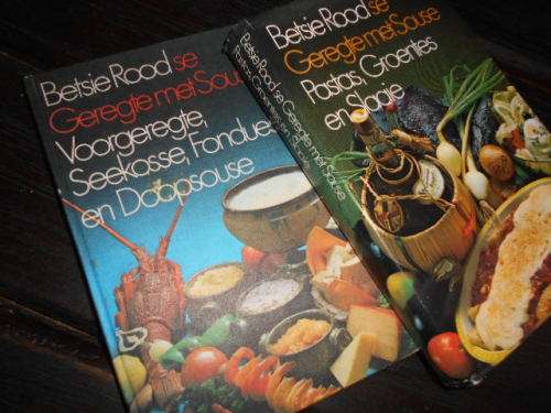2  BETSIE ROOD BOEKE - GEREGTE MET SOUSE: and  PASTAS, GROENTES EN SLAAIE ENS
