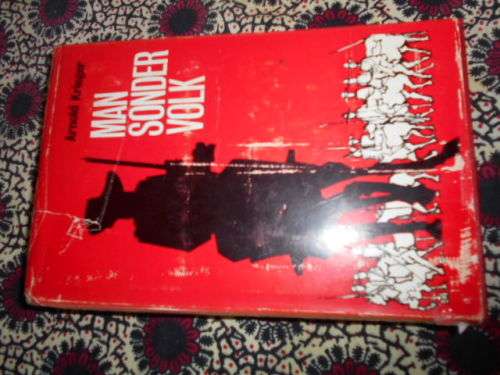 ARNOLD KRIEGER - MAN SONDER VOLK  1965 Afrikaanse pers-boekhandel Johannesburg