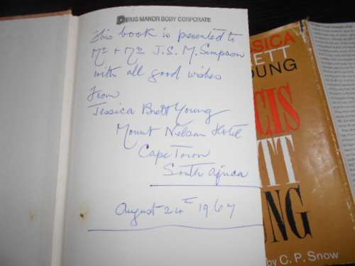 JESSICA BRETT YOUNG - FRANCIS BRETT YOUNG -  Autographed 1967