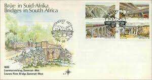 SOUTH AFRICAN FIRST  Day Cover  4.9  BRIDGES IN SOUTH AFRICA with card and 4 unused stamps