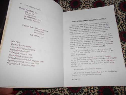 O BRING MY TRUG NA DIE OU TRANSVAAL - DF DU TOIT (AUTOGRAPHED)