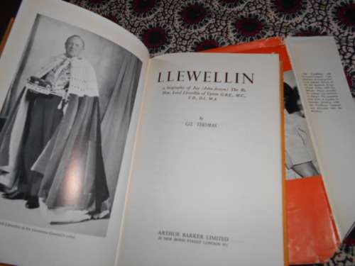 GIL THOMAS -   LLEWELLIN - BIOGRAPHY OF JOHN JESTYN 1961 ED