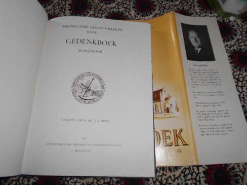 DR. JA HEESE - NEDERDUITSE GEREFORMEERDE KERK WORCESTER 1970 GEDENKBOEK