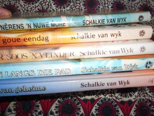 5 SCHALKIE V WYK  BOEKE - MAN LANGS PAD, NUWE MORE,  EILAND,GEHEIME VLINDER, EENDAG