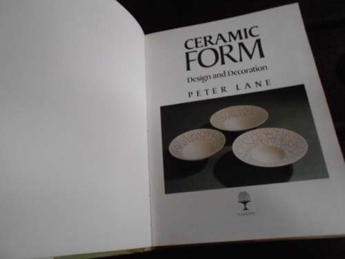 PETER LANE - CERAMIC FORM -  COLLINS ILLUS HARBACK BOOK 1988