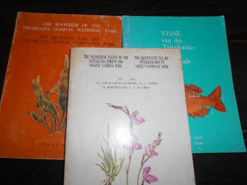 3 TSITSIKAMA NATIONAL COASTAL  PARK BOOKS  SEAWEEDS, FISHES, FLOWERING PLANTS