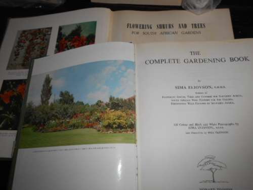 2 S ELIOVSON LARGE BOOKS -  FLOWERING SHRUBS TREES  and COMPLETE GARDENING
