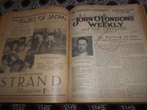 JOHN O`LONDONS WEEKLY-  ONE BINDED VOLUME XXXVII  FROM JUNE - OCT 1937 (Old Literary newspapers)