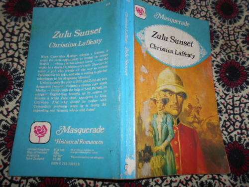 CHRISTINA  LAFFEATY - MASQUERADE ZULU SUNSET 1980 Mills and Boon collective softback