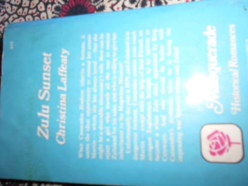CHRISTINA  LAFFEATY - MASQUERADE ZULU SUNSET 1980 Mills and Boon collective softback