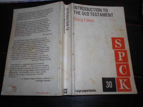 INTRODUCTION TO THE OLD TESTAMENT Fohrer, Georg  Published by SPCK 1968