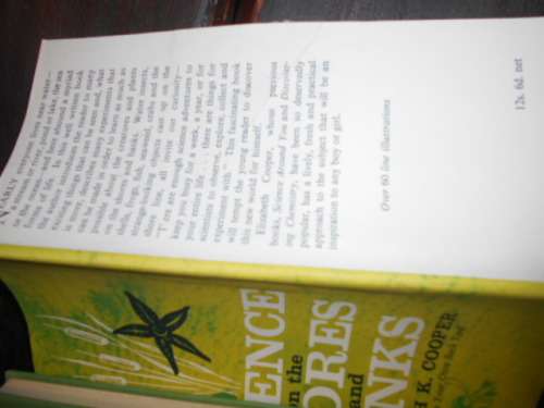 SCIENCE ON THE SHORES AND BANKS - ELIZABETH COOPER LUTTERWORTH PRESS LONDON