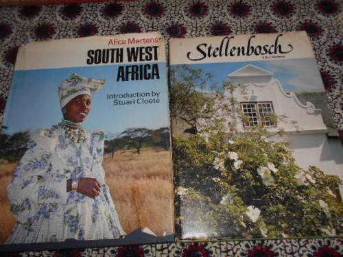 2 ALICE MERTENS - books  SOUTH WEST AFRICA  and STELLENBOSCH PICTURE BOOKS  BL