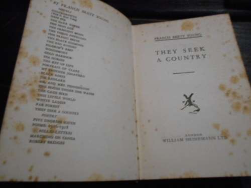 They seek a country / Francis Brett Young Young, Francis Brett (1884-1954) Published London