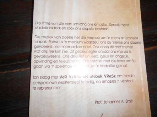VER VERSE EN ANDER VRESE -  IAN SMIT  autographed
