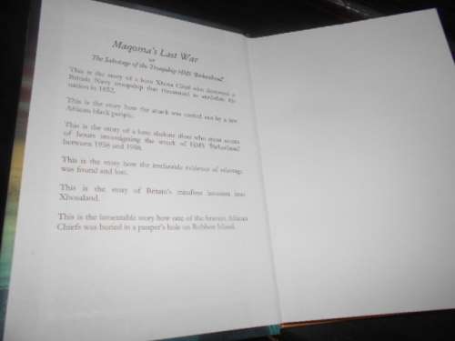 NICHOLAS DEKKER - MAQOMAS`S LAST WAR OR SABOTAGE HMS BIRKENHEAD