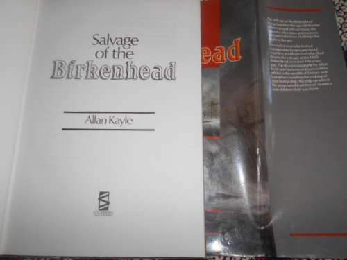 Allan Kayle - Salvage of the Birkenhead first ed 1990 with dustcover
