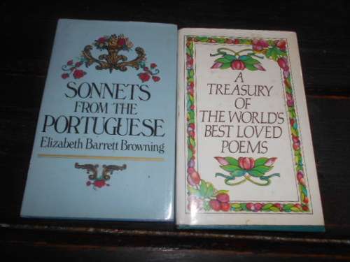 2 Avenel books:   Sonnets From Portuguese E B Browning. & Treasury of the world`s best loved poems