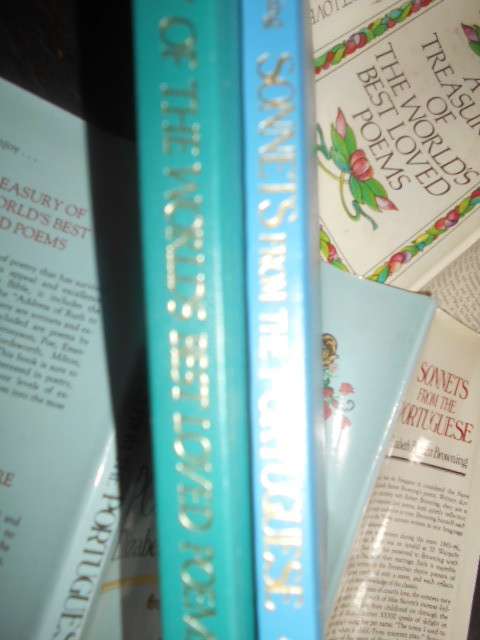 2 Avenel books:   Sonnets From Portuguese E B Browning. & Treasury of the world`s best loved poems