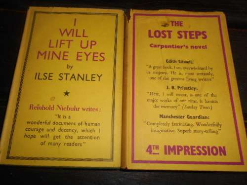 2 Gollantz novel books - I will lift up mine eyes 1954 & Lost steps 1956