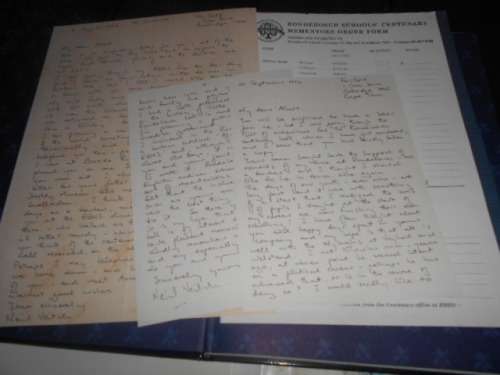 Rondebosch boys` high & preparatory schools 1897-1997 by Neil Veitch (autograped & letters)