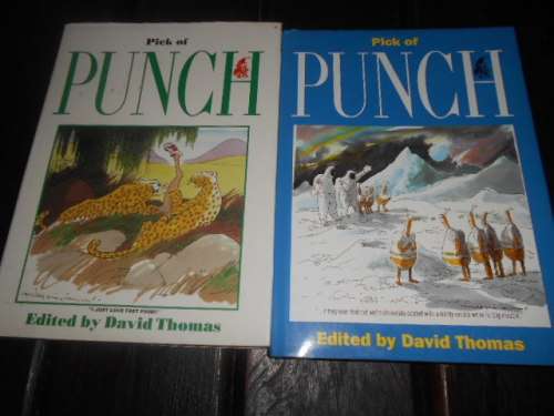 2 lovely illustrated Pick of  Punch books  ed David Thomas - 1990 & 1991