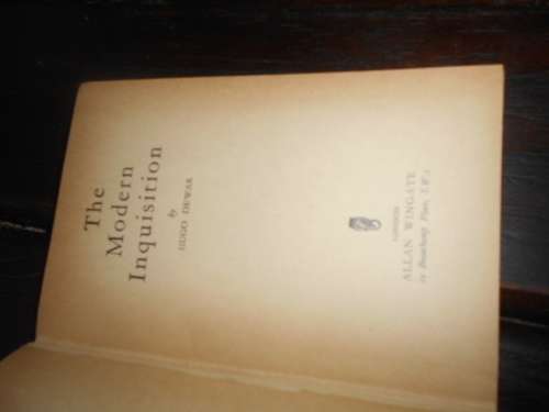 MODERN INQUISITION -  Hugo Dewar  1953 1st ed red hardback