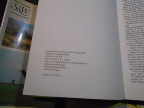 AT VAN WYK - HONORIS CRUX II - ONS DAPPERES 1985 groen hardeband