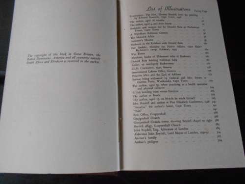 `My Luck was In`. With Spotlights on General Smuts. Signed Copy, 1st ed 1848