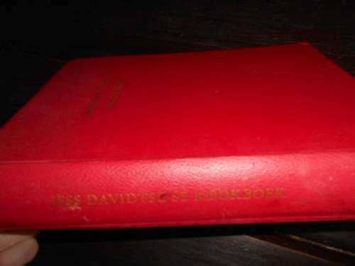 JESS DAVIDTSZ SE KOOKBOEK - PROF DAVIDTSZ - PRETORIA 1955 1STE ED.