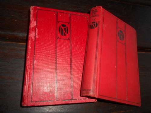 2 small red Thomas Nelson & Sons - THE SHIP OF THE STARS & COUNT HANNIBAL